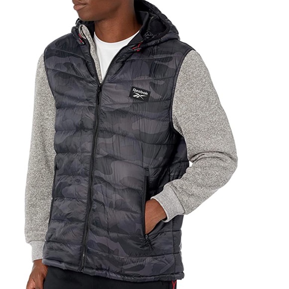 reebok men's coats & jackets